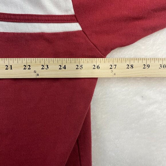 Majestic Baseball Boston Red Sox Striped Sweater Red Full Zip Up 2XL 100% Cotton - Picture 10 of 12